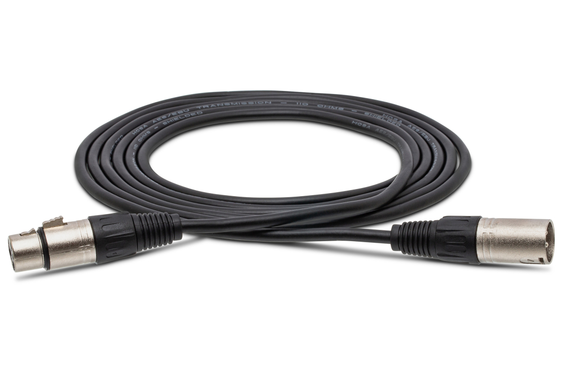 DMX512 Cable, XLR3M to XLR3F, 30 ft