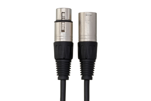 DMX512 Cable, XLR3M to XLR3F, 3 ft
