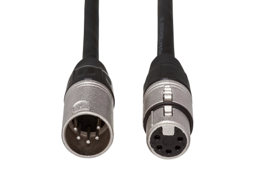 DMX512 Cable, XLR5M to XLR5F, 25 ft