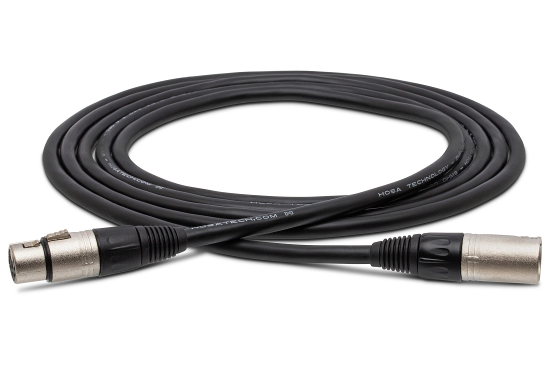 DMX512 Cable, XLR5M to XLR5F, 24 AWG X 4 OFC, 120-ohm Cable, 100 ft