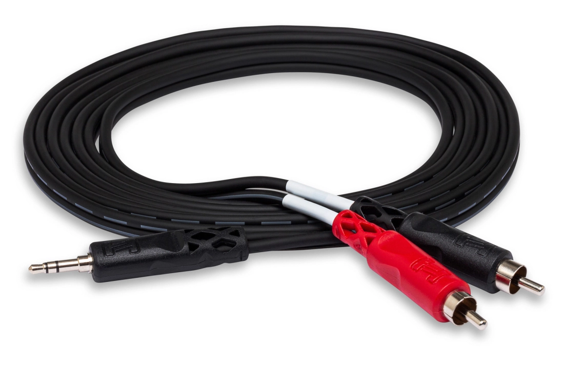 Stereo Breakout, 3.5 mm TRS to Dual RCA, 15 ft