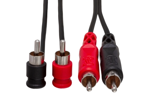 Stereo Interconnect, Dual RCA to Dual Right-angle RCA, 2 m