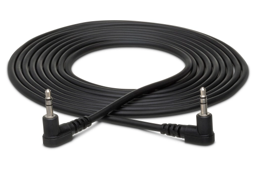 Hosa - Stereo Interconnect, Right-angle 3.5 mm TRS to Same, 3 ft