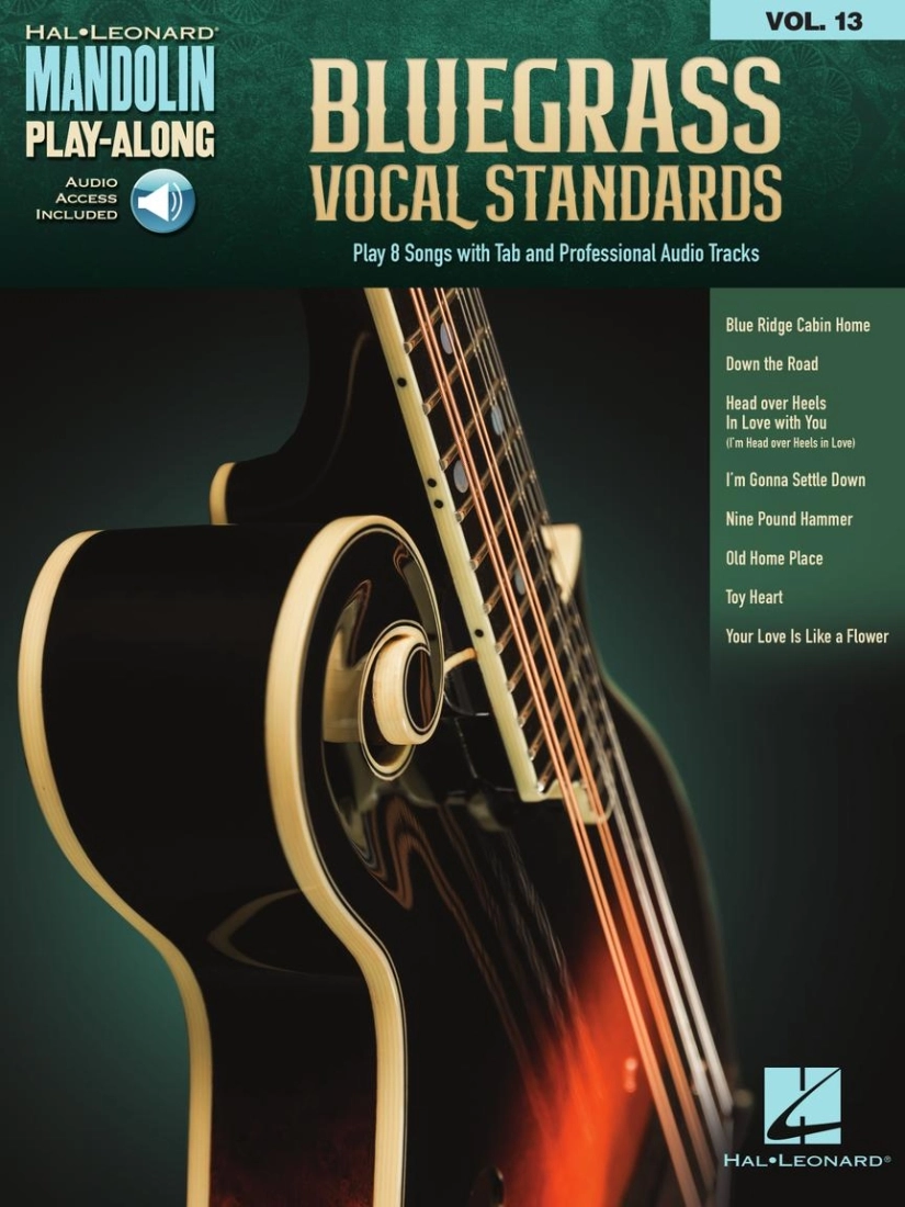 Bluegrass Vocal Standards: Mandolin Play-Along Volume 13 - Mandolin TAB - Book/Audio Online