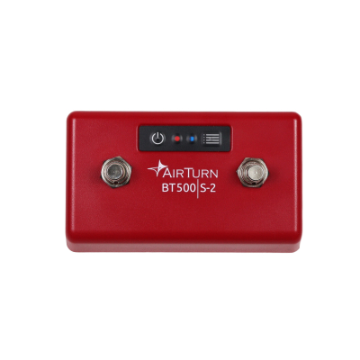 AirTurn - BT500S-2 2-Switch Wireless Foot Controller - Red