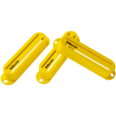 DiMarzio - Fast Rack Rail Style Pickup Cover Set - Yellow