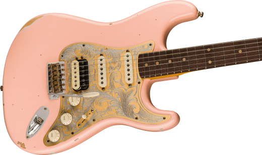 Stratocaster Relic Pinky signature TylerBryant en srie limite, touche en palissandre (fini Aged Shell Pink)