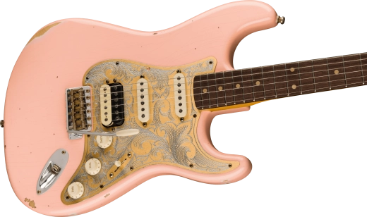 Limtied Edition Tyler Bryant \'\'Pinky\'\' Stratocaster Relic, Rosewood Fingerboard - Aged Shell Pink