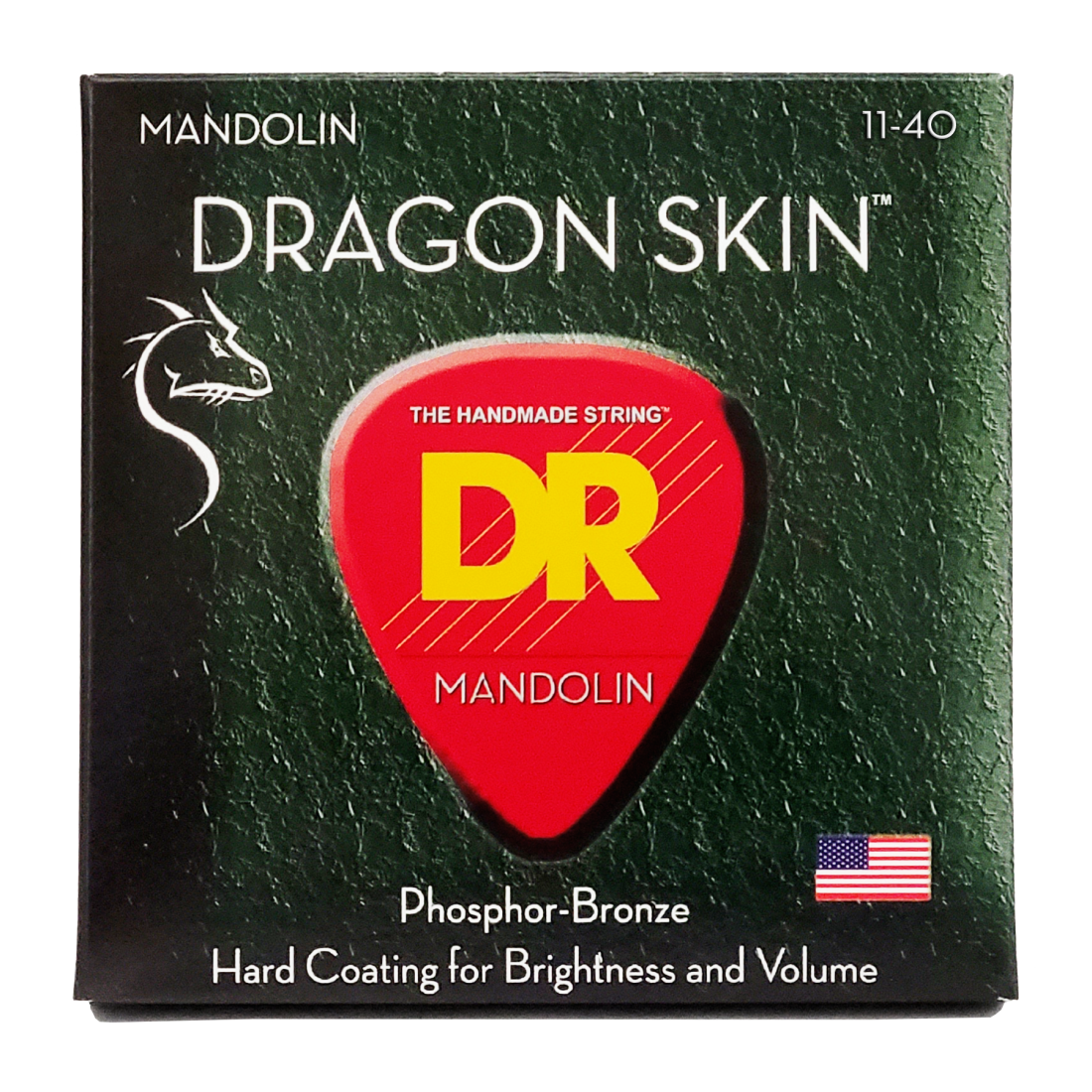 Dragon Skin Clear Coated Mandolin Acoustic Strings - Medium 11-40