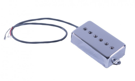 Kent Armstrong Handwound Convertible Tapped P-90 Pickup in Humbucker Case - Chrome