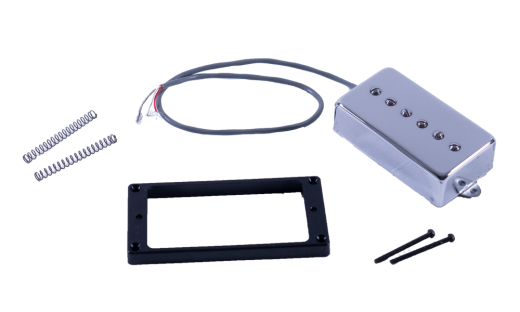 WD Music - Kent Armstrong Handwound Convertible Tapped P-90 Pickup in Humbucker Case - Chrome