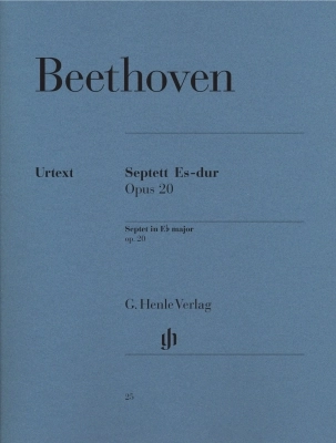G. Henle Verlag - Septet in E-flat Major, Op. 20 - Beethoven/Voss - Clarinet/Bassoon /Horn/Violin /Viola/Cello /Double Bass - Parts Set