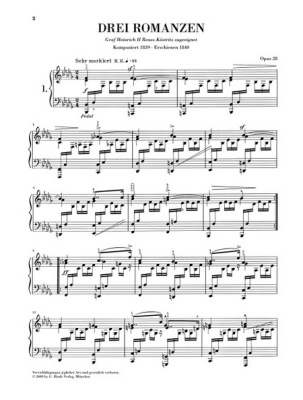 3 Romances Op. 28 - Schumann/Boetticher - Piano - Book