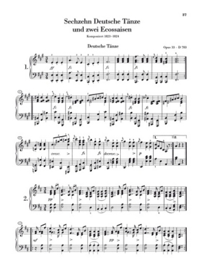 Selected Dances - Schubert/Mies - Piano - Book