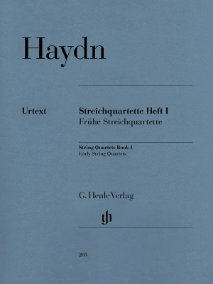 G. Henle Verlag - String Quartets, Volume I (Early String Quartets) - Haydn/Greiner/Feder - String Quartets - Parts Set
