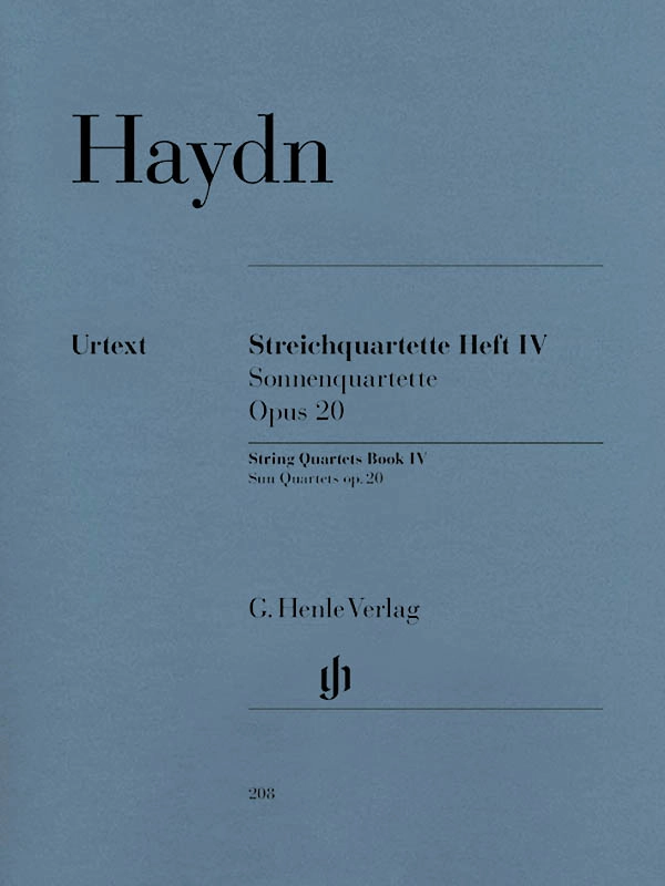 String Quartets, Volume IV Op. 20 (Sun Quartets) - Haydn/Gerlach/Feder - String Quartets - Parts Set