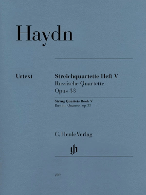 G. Henle Verlag - String Quartets, Volume V Op. 33 (Russian Quartets) - Haydn/Gerlach/Feder - String Quartets - Parts Set