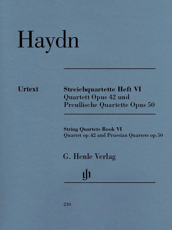 String Quartets, Volume VI Op.42 and Op.50 (Prussian Quartets) - Haydn/Webster - String Quartet - Parts Set