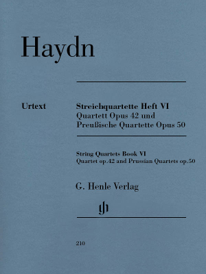 G. Henle Verlag - String Quartets, Vol. VI, Op.42 and Op.50 (Prussian Quartets) - Haydn/Webster - String Quartet - Parts Set