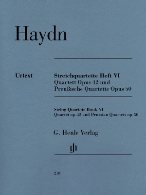 G. Henle Verlag - String Quartets, Volume VI Op.42 and Op.50 (Prussian Quartets) - Haydn/Webster - String Quartet - Parts Set