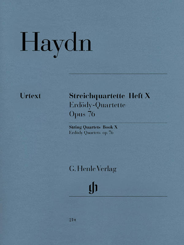 String Quartets, Vol. X Op. 76 (Erdody Quartets) - Haydn/Walter - String Quartets - Parts Set