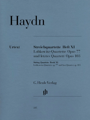 G. Henle Verlag - String Quartets, Volume XI Op. 77 and Op. 103 - Haydn/Walter - String Quartets - Parts Set