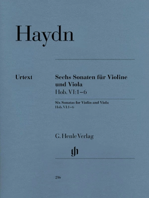 G. Henle Verlag - Six Sonatas Hob. VI:1-6 - Haydn /Friesenhagen /Mazurowicz /Guntner   - Violin/Viola - Book
