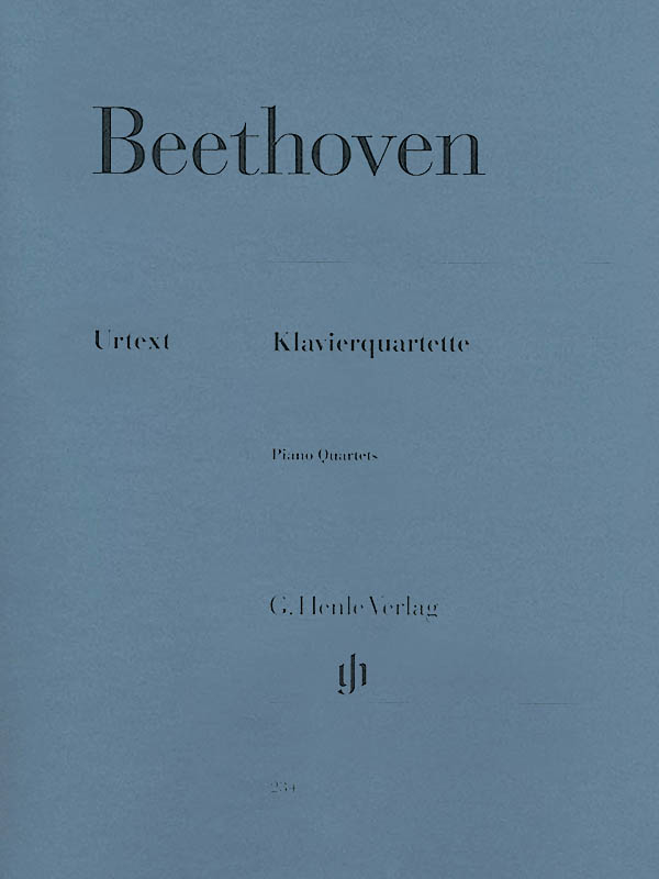Piano Quartets - Beethoven/Kross - Violin/Viola/Cello/Piano - Score/Parts