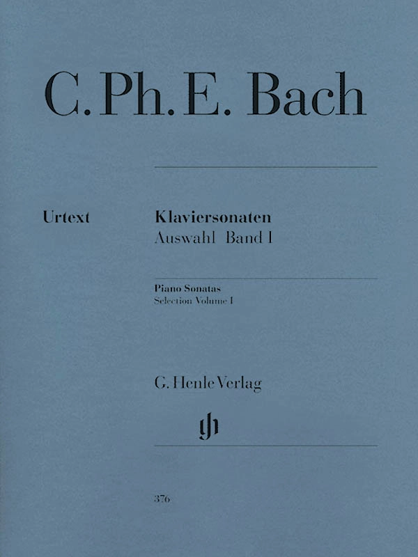 Selected Piano Sonatas, Volume I -  C.P.E. Bach/Berg - Piano - Book