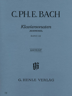 Selected Piano Sonatas, Volume III - C.P.E. Bach/Berg - Piano - Book