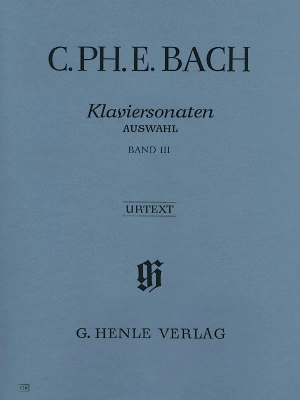 G. Henle Verlag - Selected Piano Sonatas, Volume III - C.P.E. Bach/Berg - Piano - Book