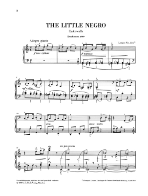 The Little Negro - Debussy/Heinemann - Piano - Sheet Music