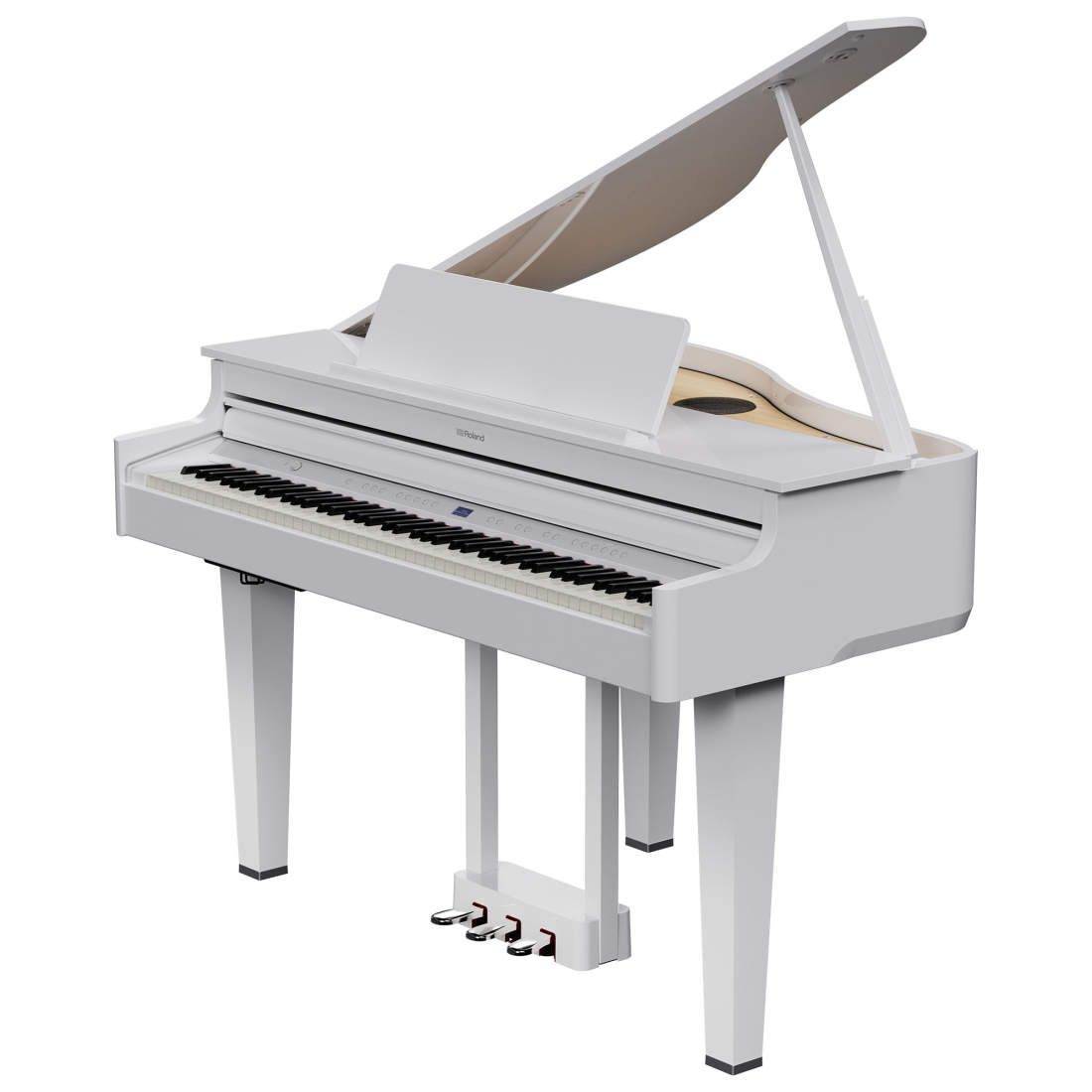 GP-6 Digital Baby Grand Piano - Polished White