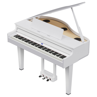 GP-6 Digital Baby Grand Piano - Polished White