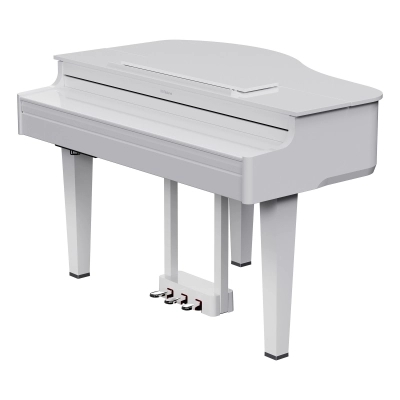 GP-6 Digital Baby Grand Piano - Polished White