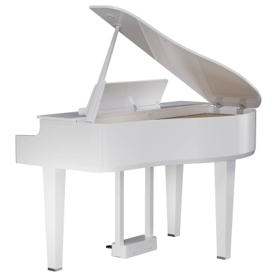 GP-6 Digital Baby Grand Piano - Polished White