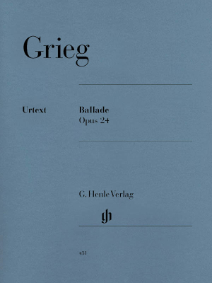 Ballade Op. 24 - Grieg /Steen-Nokleberg /Herttrich - Piano - Book