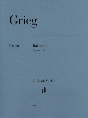 G. Henle Verlag - Ballade Op. 24 - Grieg /Steen-Nokleberg /Herttrich - Piano - Book