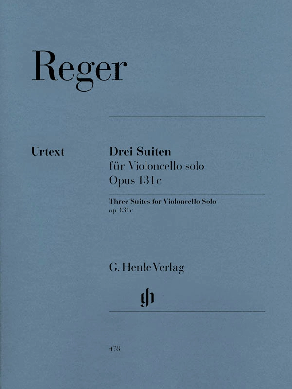 Three Suites op. 131c - Reger/Seiffert - Cello - Book