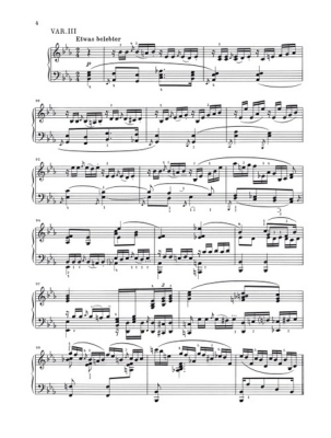 Variations on a Theme (Ghost Variations) - Schumann/Seiffert - Piano - Sheet Music