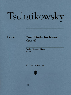 12 Piano Pieces Op. 40 - Tchaikovsky /Vajdman /Korabelnikova - Piano - Book