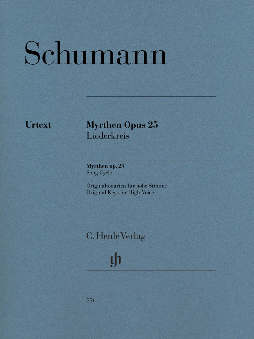 Myrthen, Op. 25, Song Cycle - Schumann/Ozawa - High Voice/Piano - Book