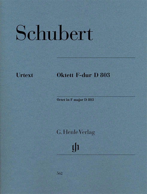 Octet in F Major D 803 - Schubert/Jost - Clarinet/Bassoon/Horn/2 Violins/Viola/Cello/Double Bass - Parts Set