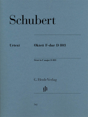 G. Henle Verlag - Octet in F Major D 803 - Schubert/Jost - Clarinet/Bassoon/Horn/2 Violins/Viola/Cello/Double Bass - Parts Set