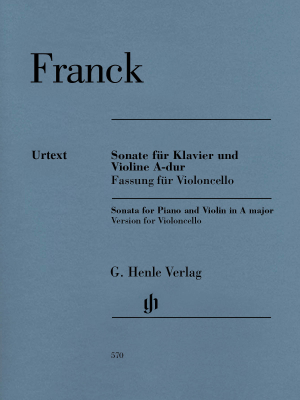 G. Henle Verlag - Sonata for Piano and Violin in A major (Version For Violoncello) - Franck/Delsart/Jost - Cello/Piano - Book