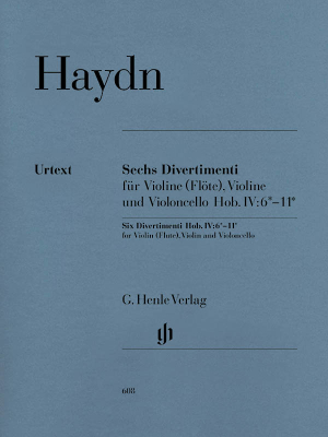 G. Henle Verlag - 6 Divertimenti Hob.IV:6-11 - Haydn/Friesenhagen - String Trio - Score/Parts