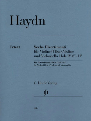 G. Henle Verlag - 6 Divertimenti Hob.IV:6-11 - Haydn/Friesenhagen - String Trio - Score/Parts
