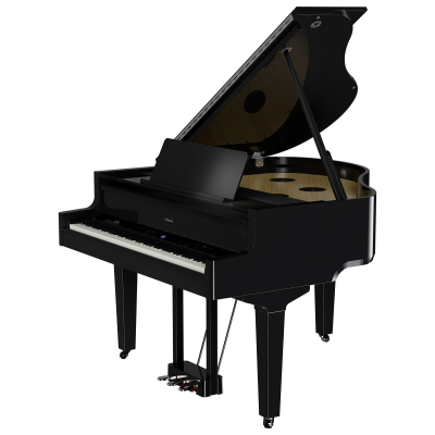 Roland - GP-9M Digital Grand Piano with Moving Keys - Polished Ebony