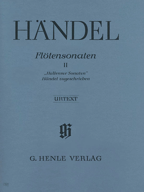 Flute Sonatas, Volume II, \'\'Halle Sonatas\'\' - Handel/Bensieck - Flute/Basso Continuo - Book