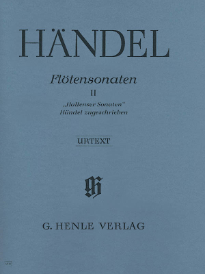 G. Henle Verlag - Flute Sonatas, VolumeII, Halle Sonatas Hndel, Bensieck Flte avec basse continue Livre